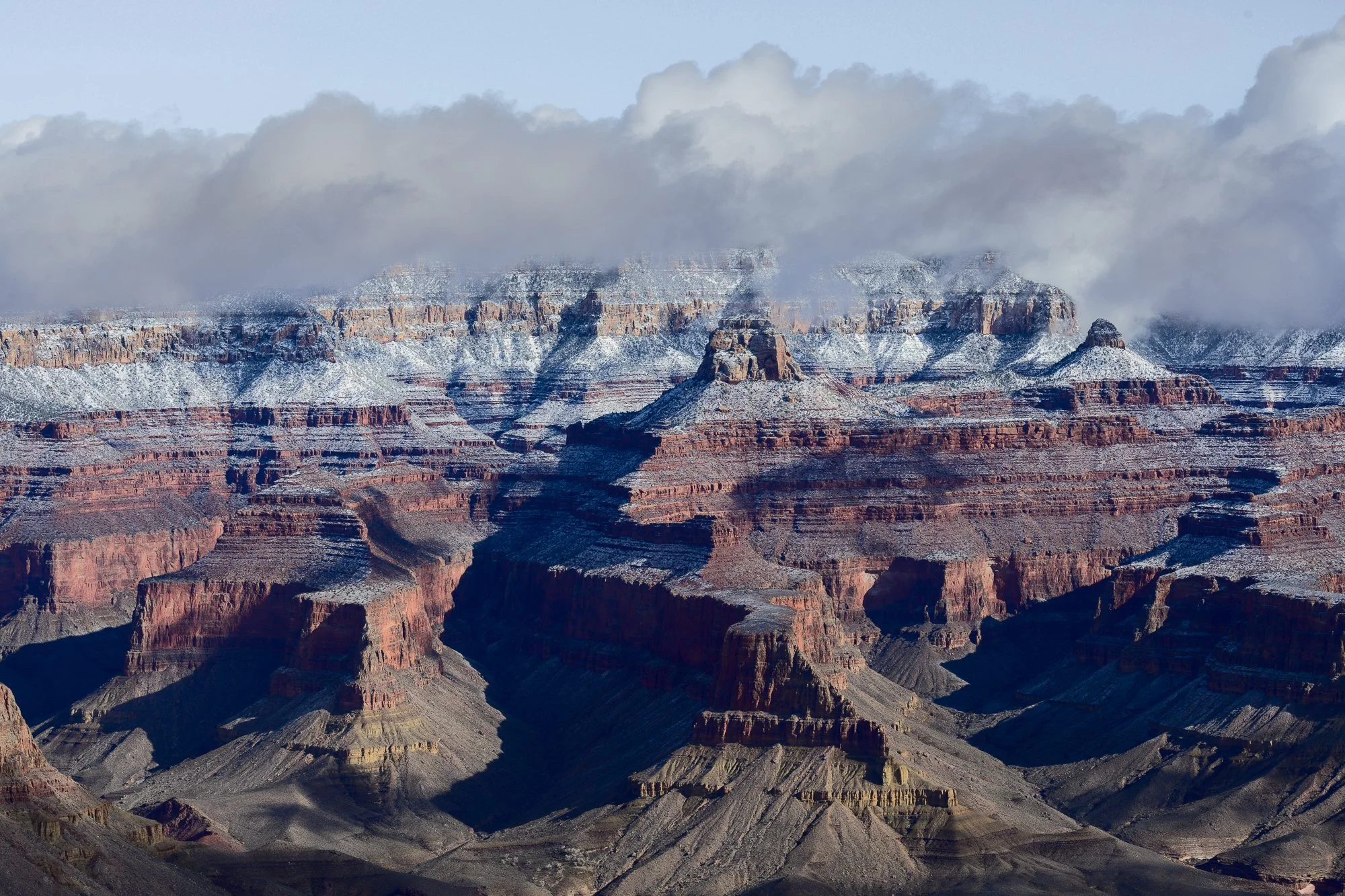 winter, snow, Grand Canyon National Park, Arizona