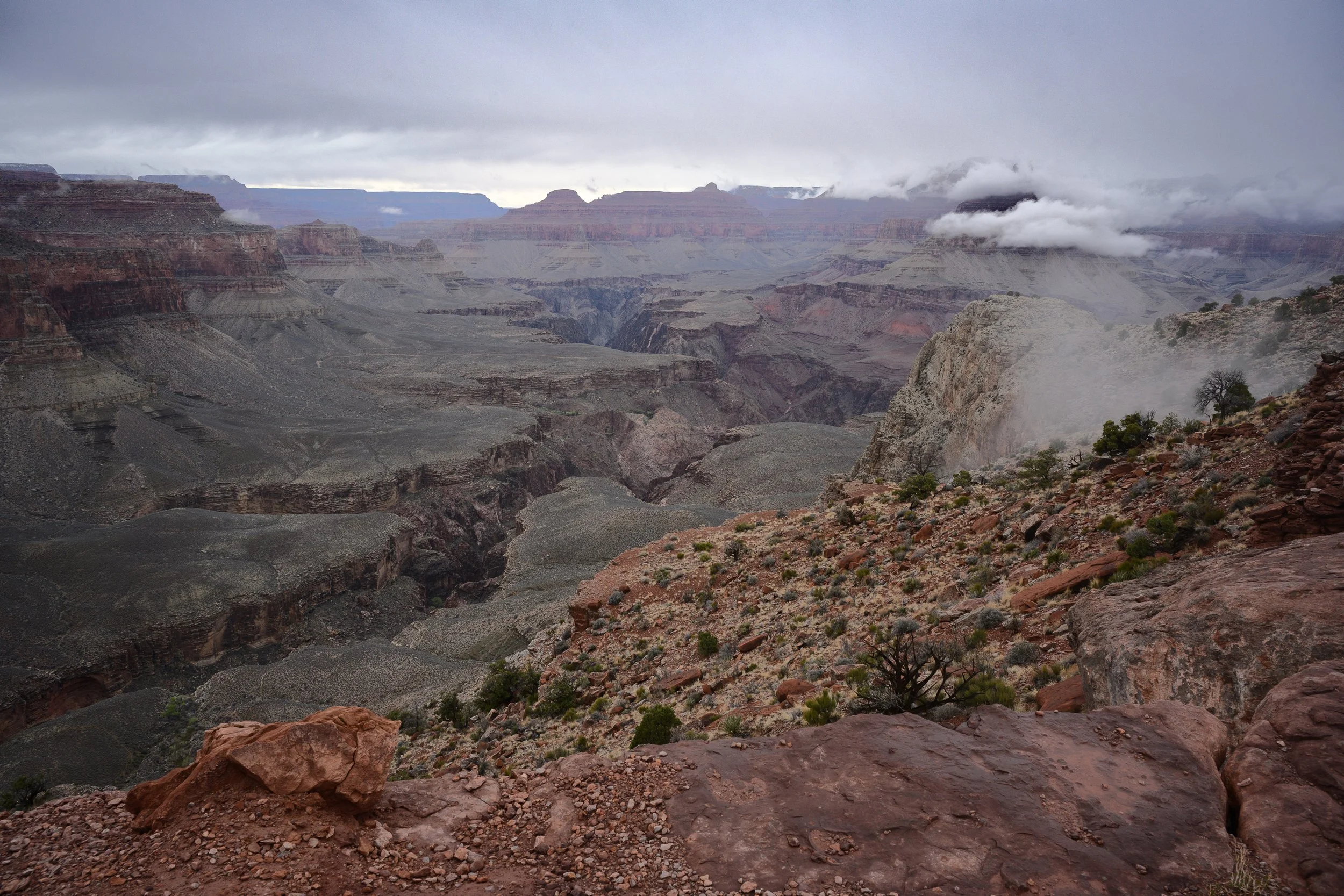 Winter, South Kaibab Trail, Grand Canyon, Arizona