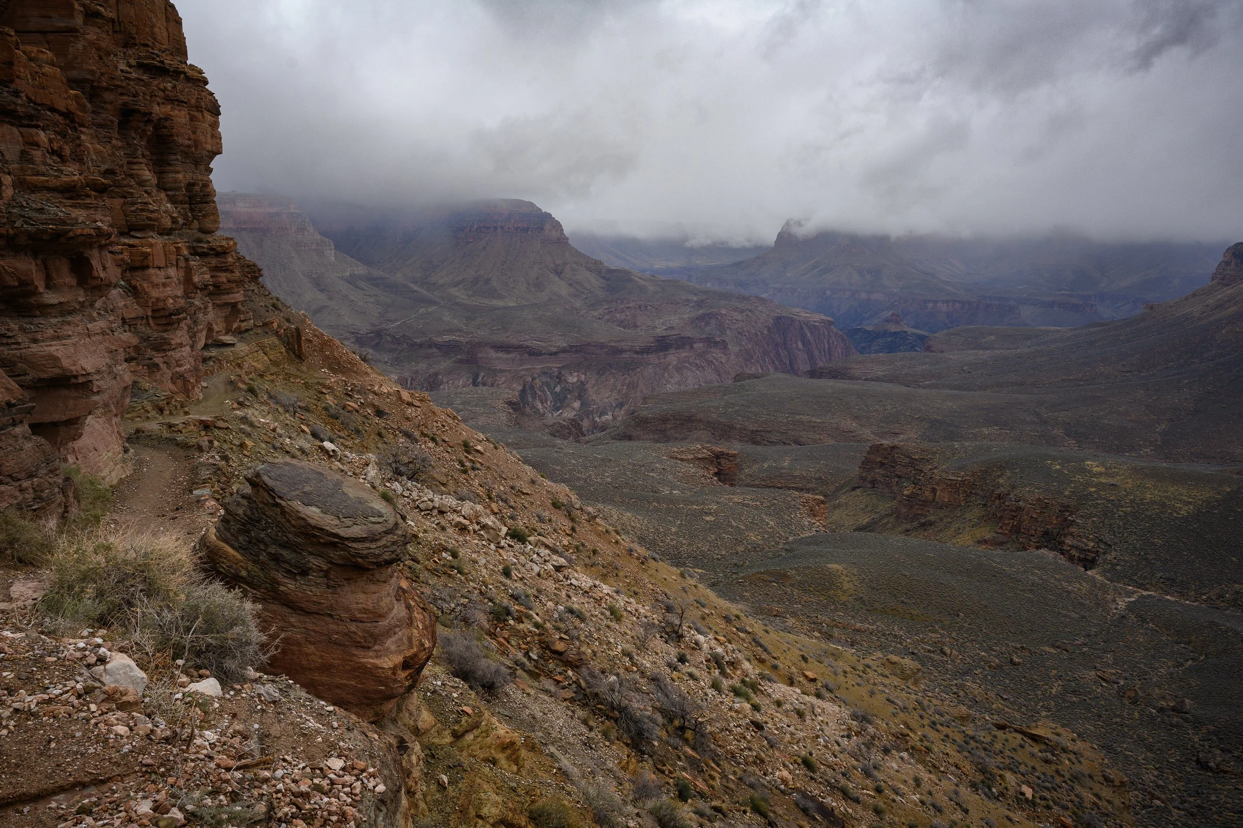 Winter, South Kaibab Trail, Grand Canyon, Arizona