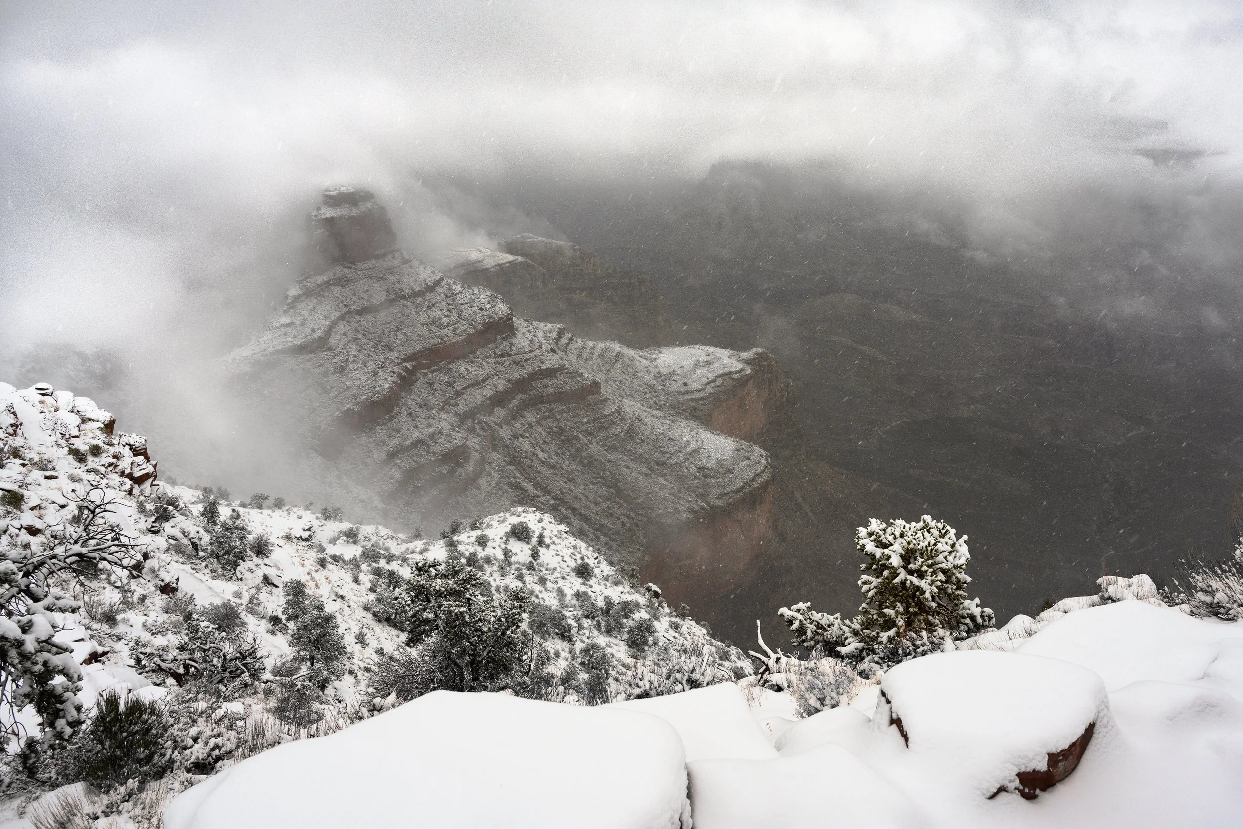 Winter, South Kaibab Trail, Grand Canyon, Arizona