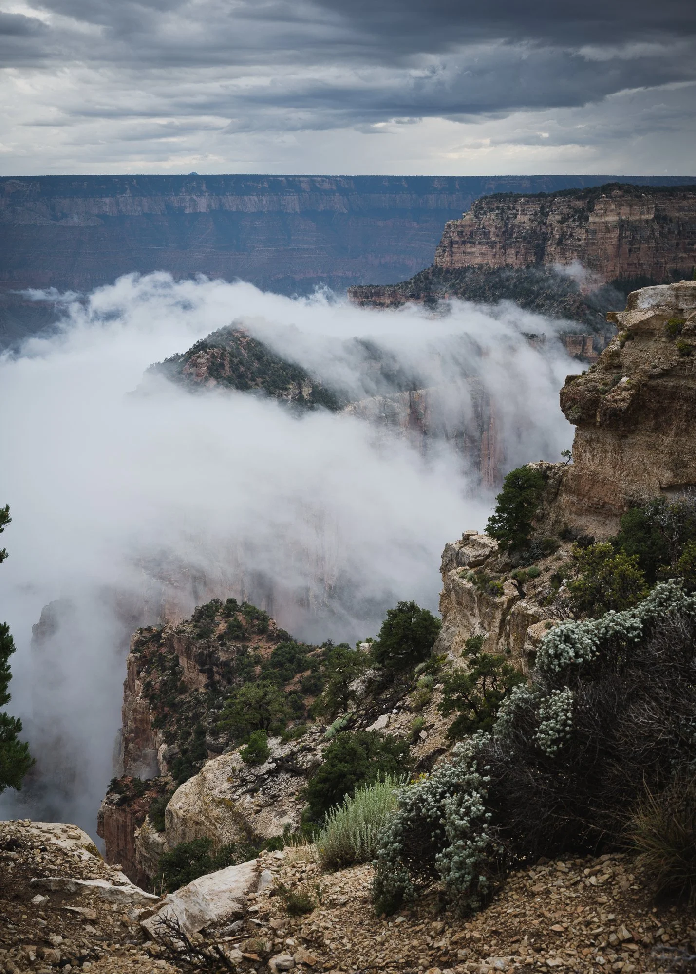 Moody Weather, Cape Royal, Grand Canyon National Park, Arizona