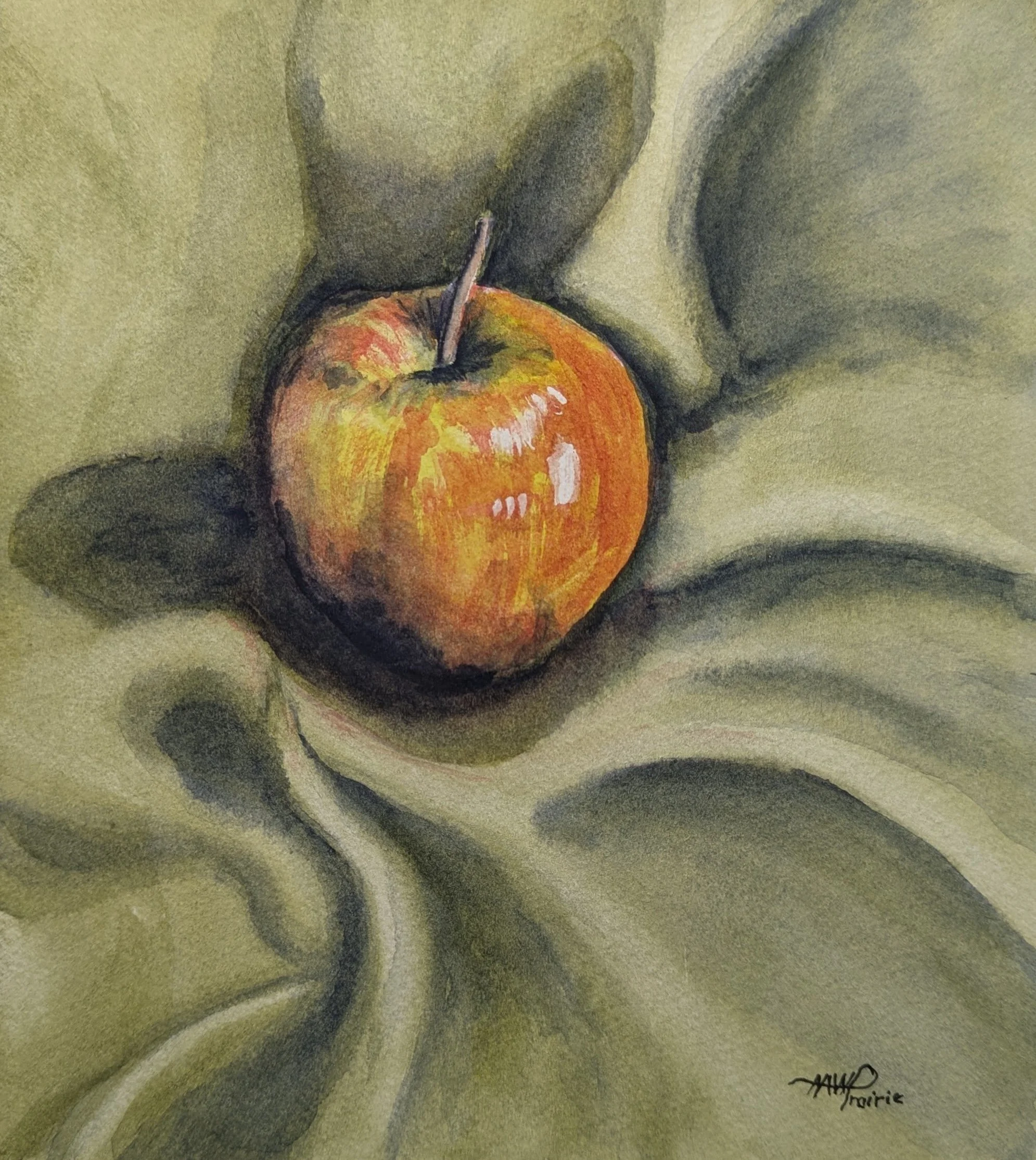 Apple on Napkin