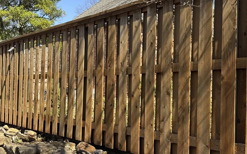 Fence painting in Edmond