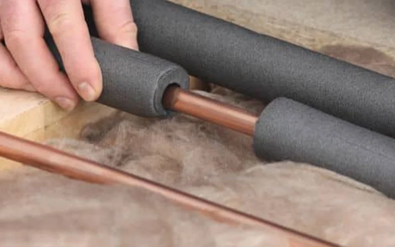 pipe insulation installation in Edmond Oklahoma