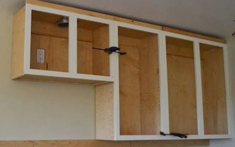 Built-in wood storage cabinet Bethany OK