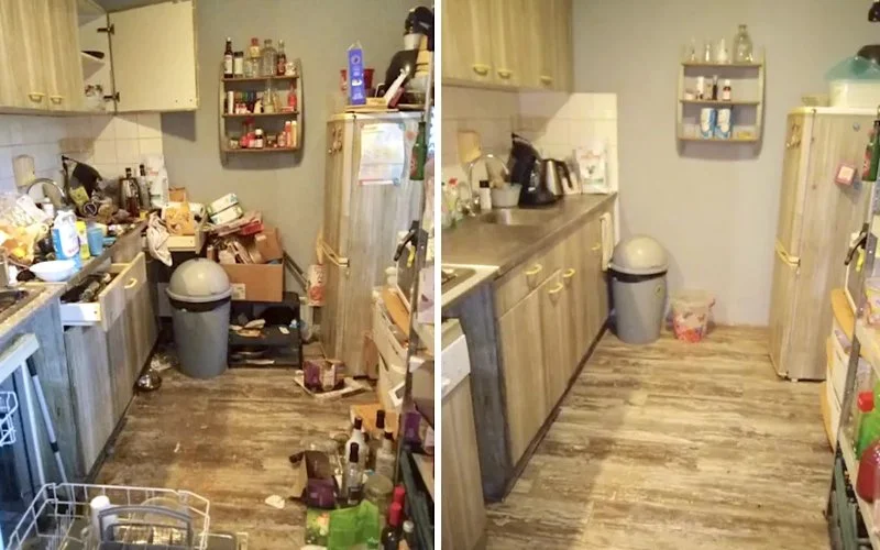 Deep cleaning of kitchen