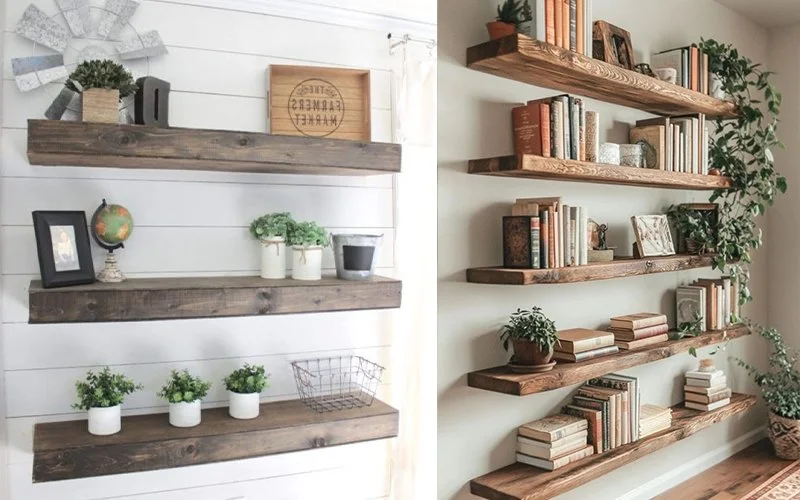 Handyman installing shelves in Nichols Hills