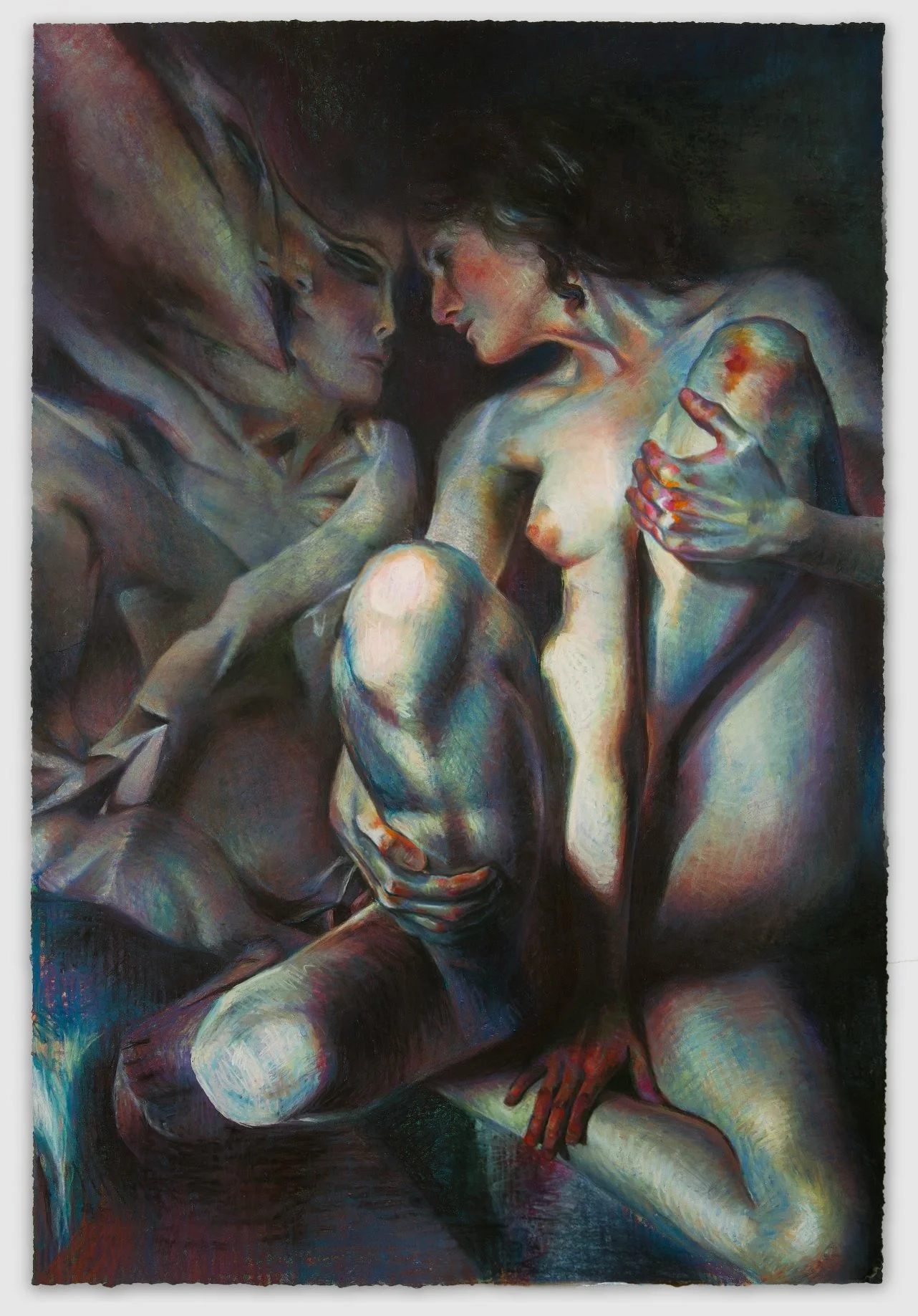 Absence, chalk pastel and acrylic gouache, 36.5" x 24.5," 2025