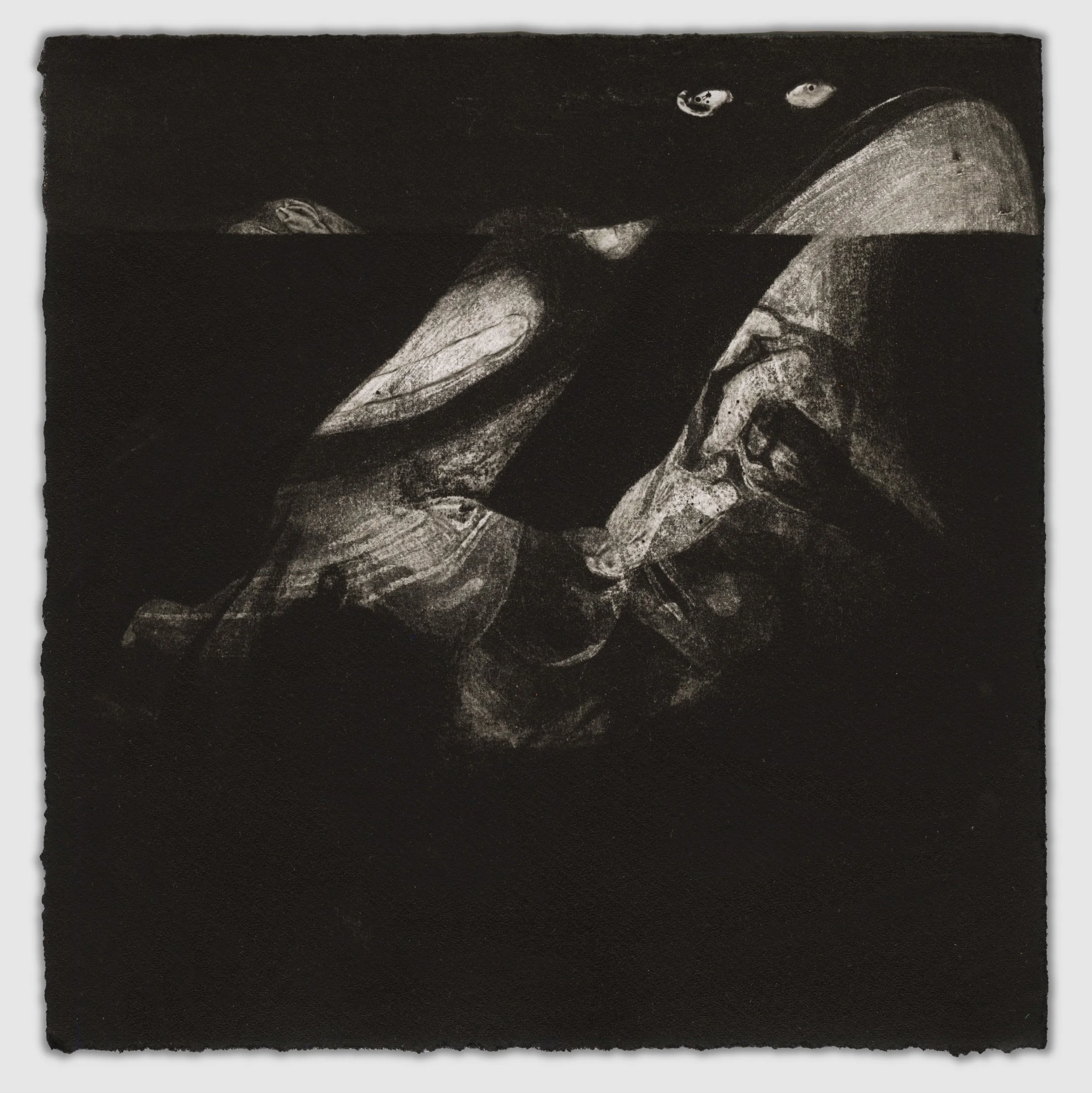 October XXIV, overprinted silk aquatints, 6" x 6," 1/1, 2025 