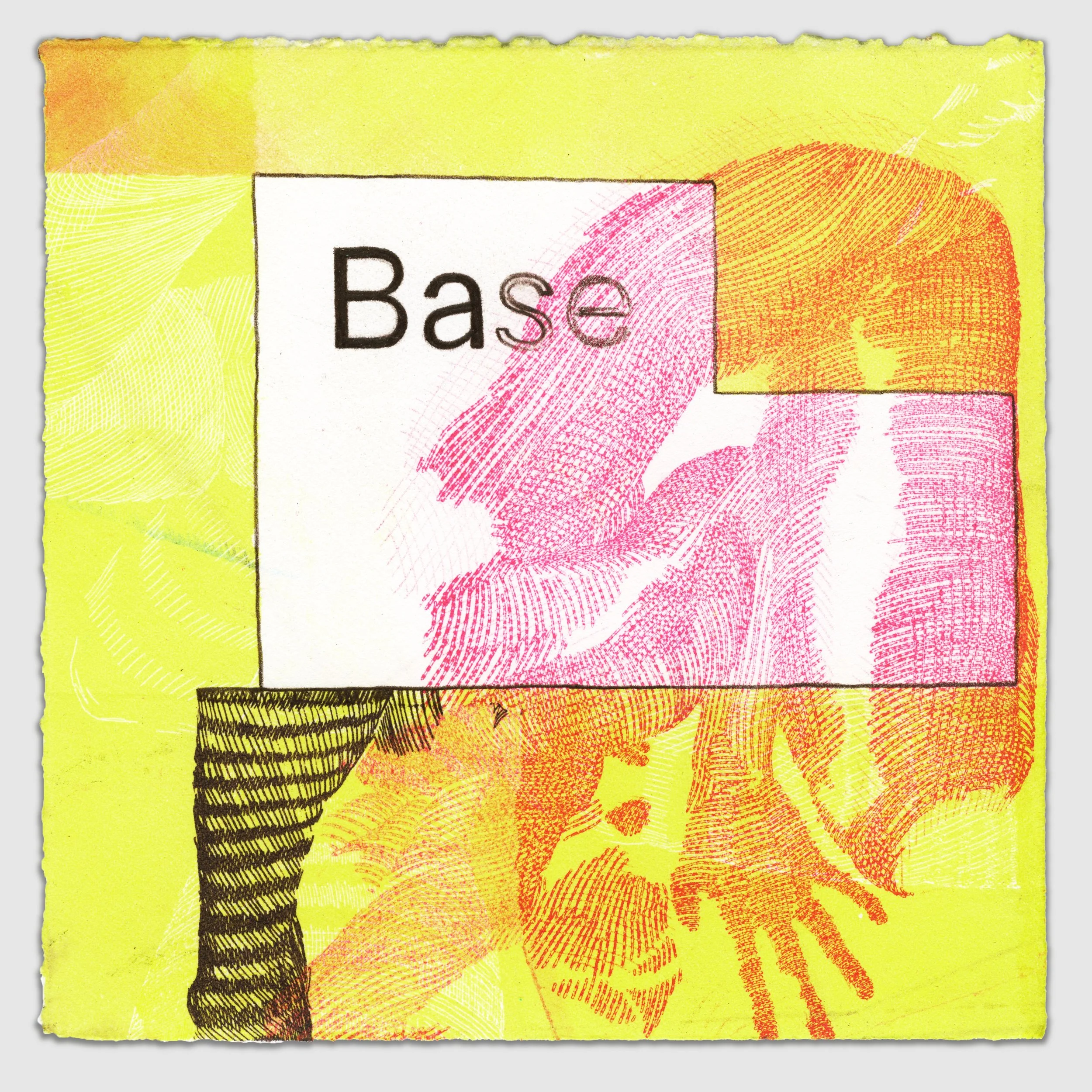 November II, overprinted etchings with colored pencil, 6" x 6," 1/1, 2025