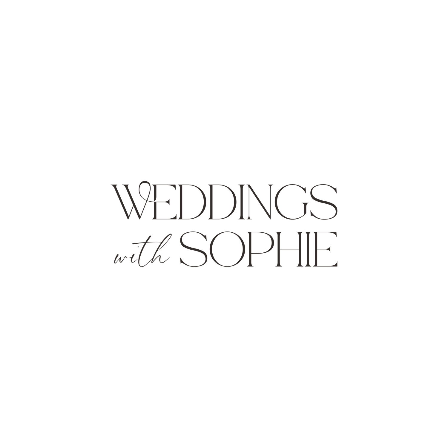 Weddings with Sophie