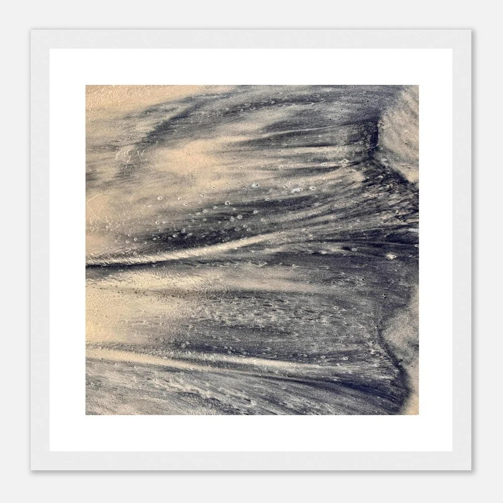Tidal Charcoal — Framed Coastal Photography Print