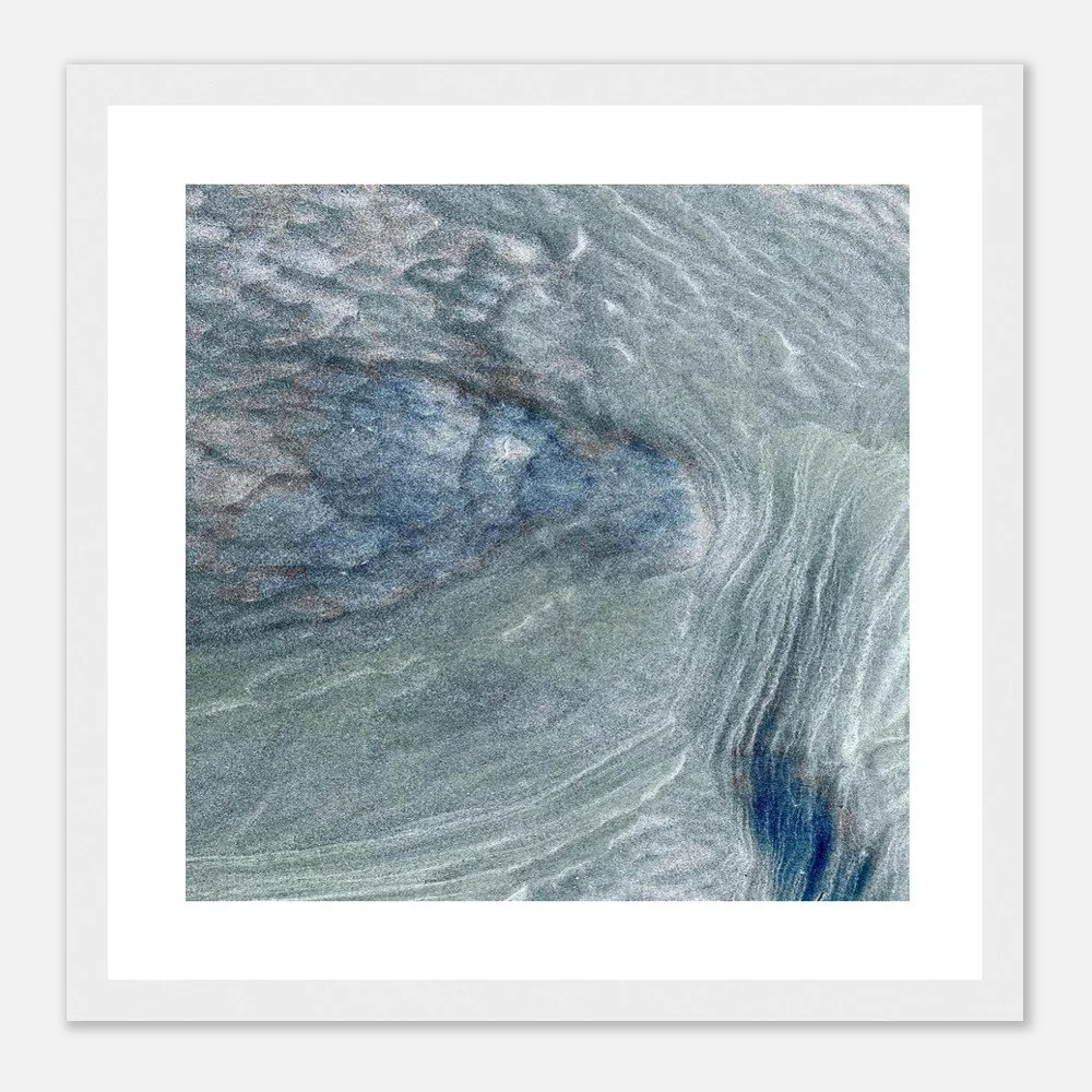 Tidal Silver — Framed Coastal Photography Print