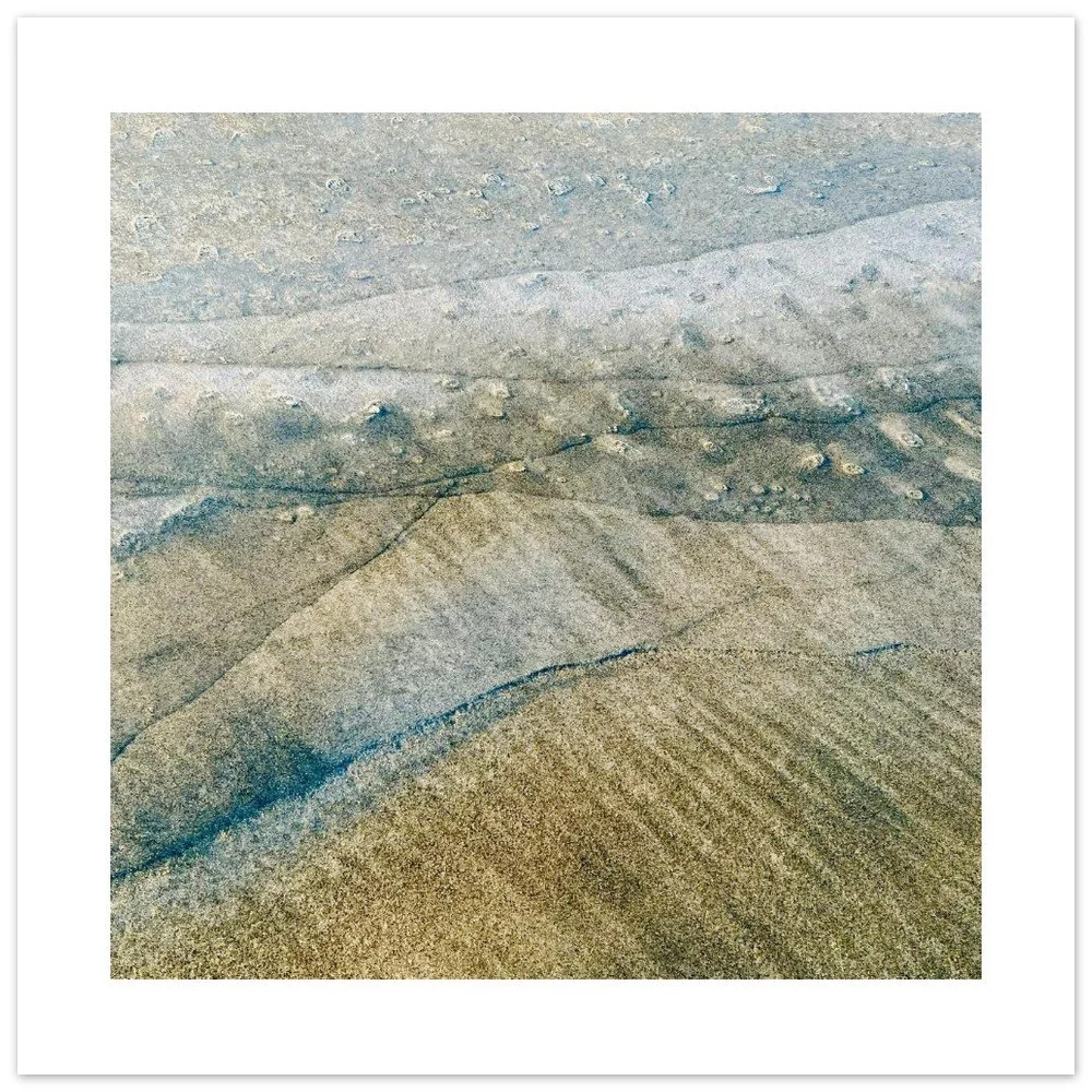The Beach Is an Artist: Tidal Gold — Unframed Fine Art Giclée Print