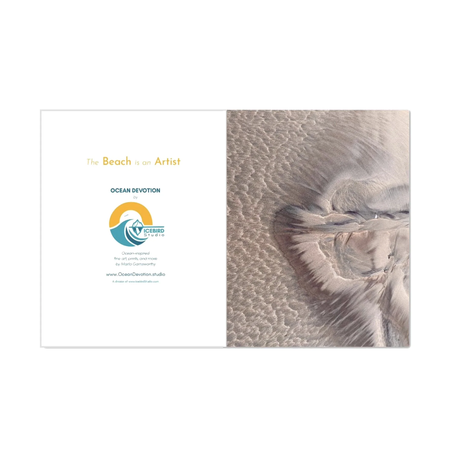 "The Beach is an Artist" Greeting Cards