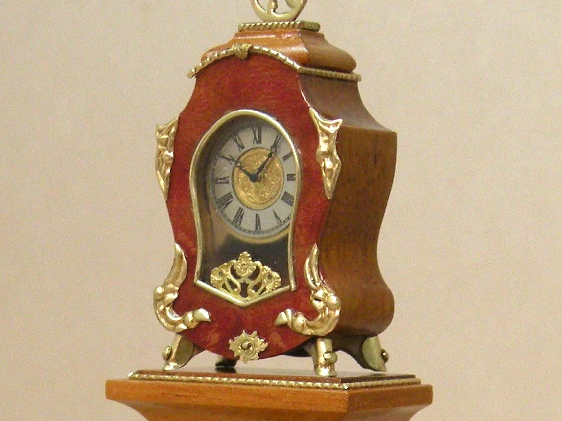 B2 Louis XV Clock on Pedestal