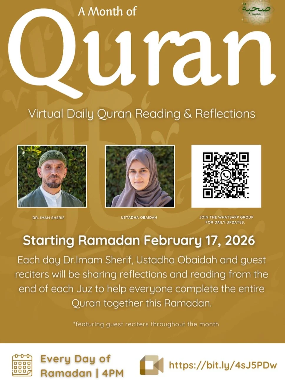Ready to experience a Ramadan filled with Qur&rsquo;an, reflection, and connection? 🌙📖

Join us every day this Ramadan at 4PM for A Month of Qur&rsquo;an on Google Meets.

Whether you&rsquo;re reading along at home 🏡, listening while driving 🚗, o