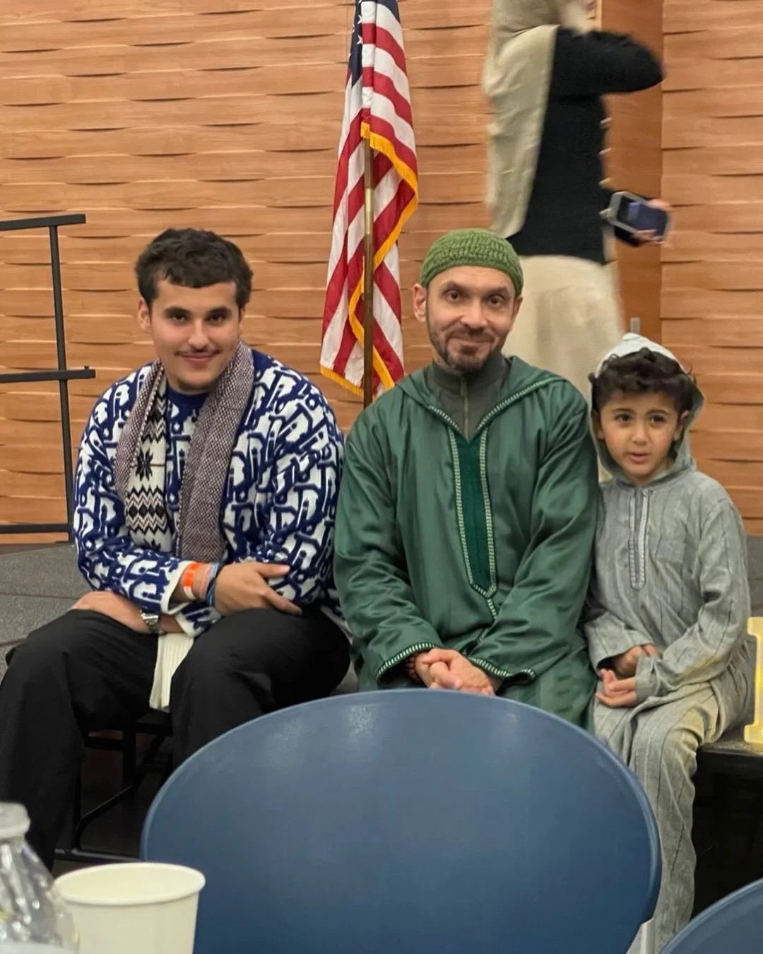 On my right and my left are two trusts from رب العالمين: my 2 boys, my duaa in motion. I look at them, and I am reminded that fatherhood is not just about presence, but about purpose, shaping hearts, nurturing character, and leading with humility, si