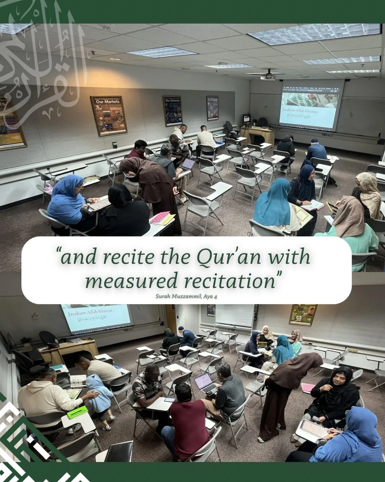 Last Saturday&rsquo;s session in the Art of Tajweed class was truly uplifting. The classroom was filled with sincere hearts striving to honor the words of Allah جل وعلا, not just by learning, but by living the recitation. Students immersed themselves