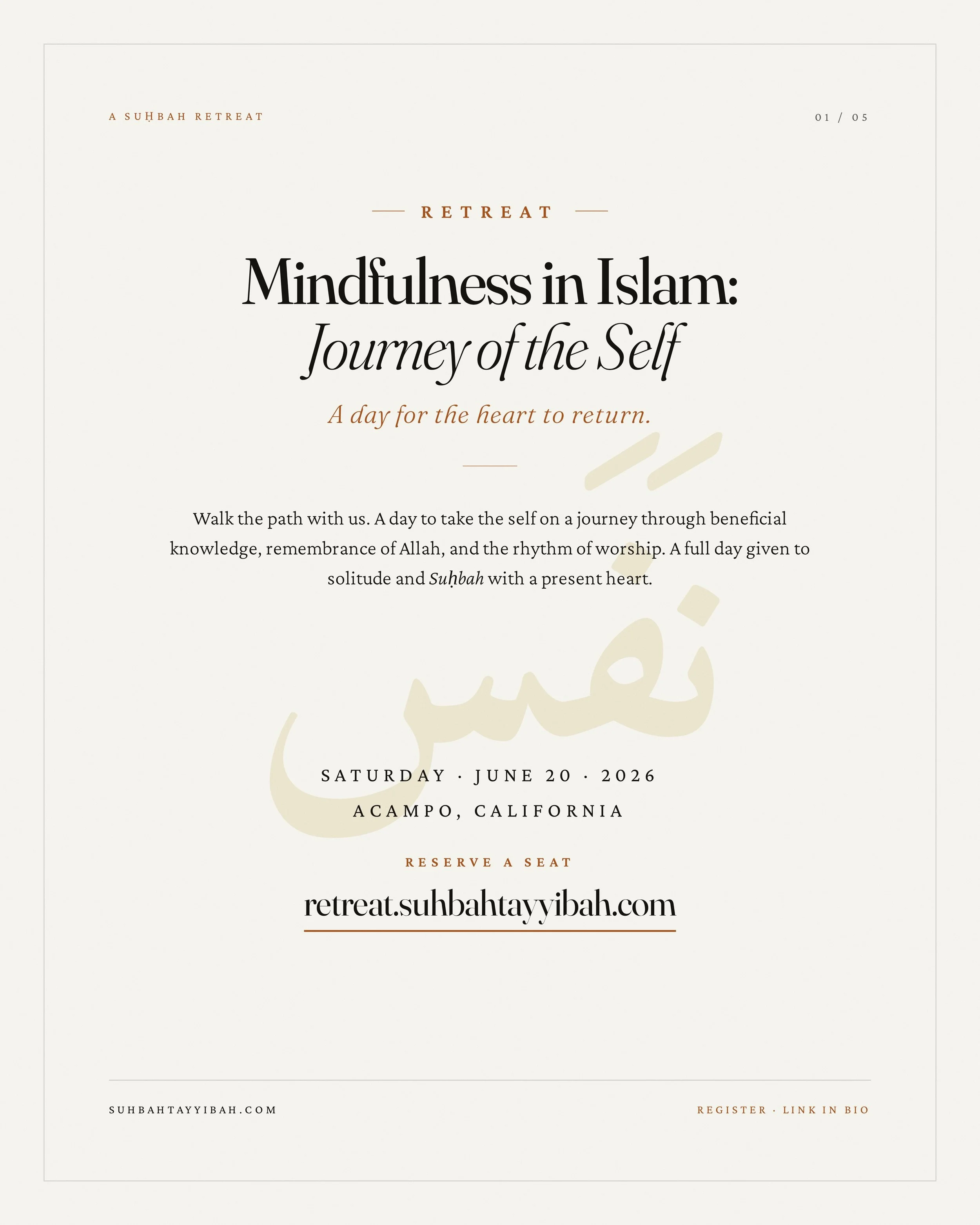The teachers gathering with us this June.

Ustādha @hosaimojo joins as our guest teacher. For over twenty years she has served Muslim communities across California, joining classical scholarship with the care of the heart and mind.

Brother Zubair Al