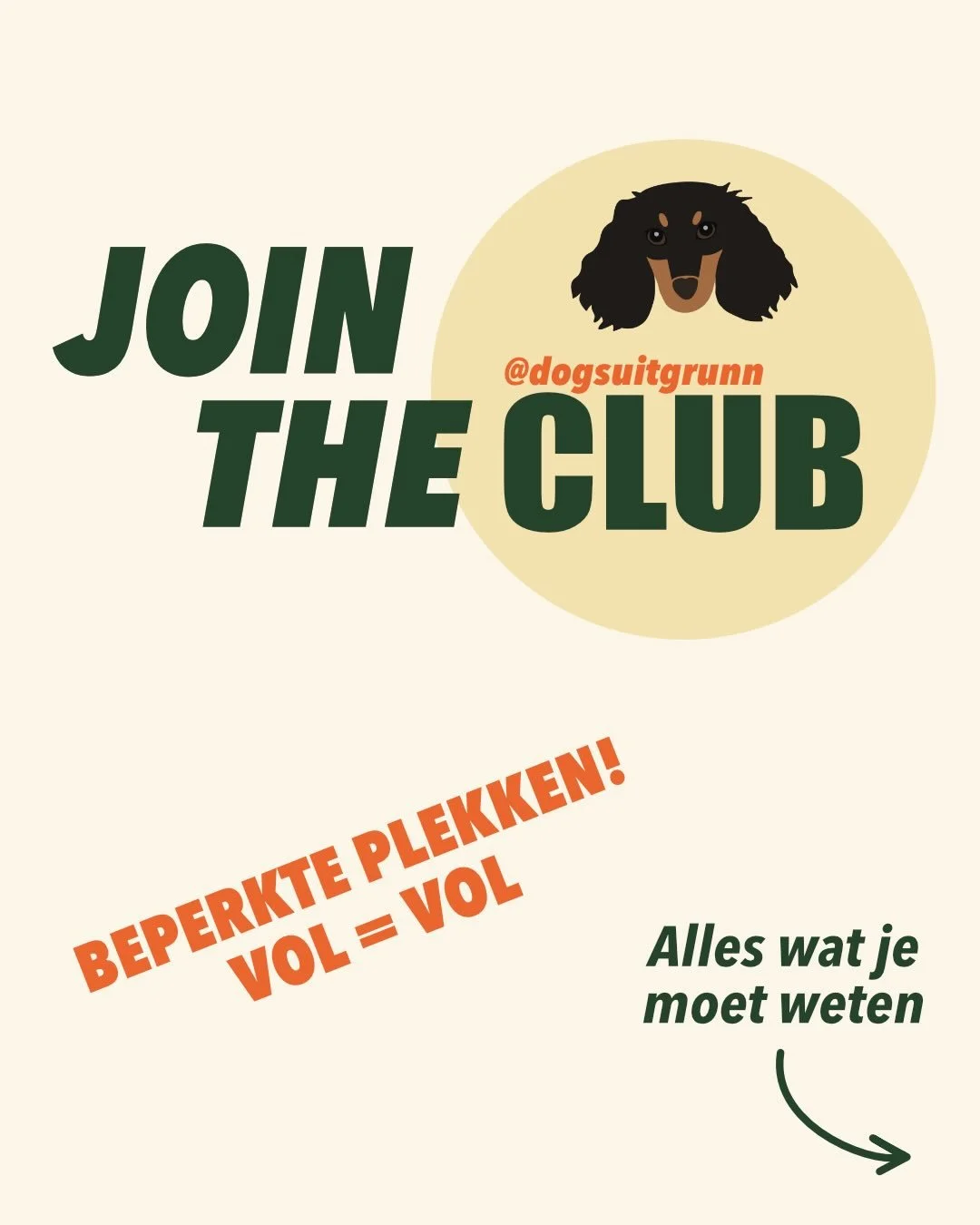 THE CLUB SHOOT 📸🐶

Soms heeft je hond geen uitgebreide shoot nodig, maar gewoon een goed moment met volledige aandacht.

Tijdens de shoot werken we in alle rust aan een korte en ontspannen sessie van 30 minuten, waarin jouw hond zichzelf mag zijn.
