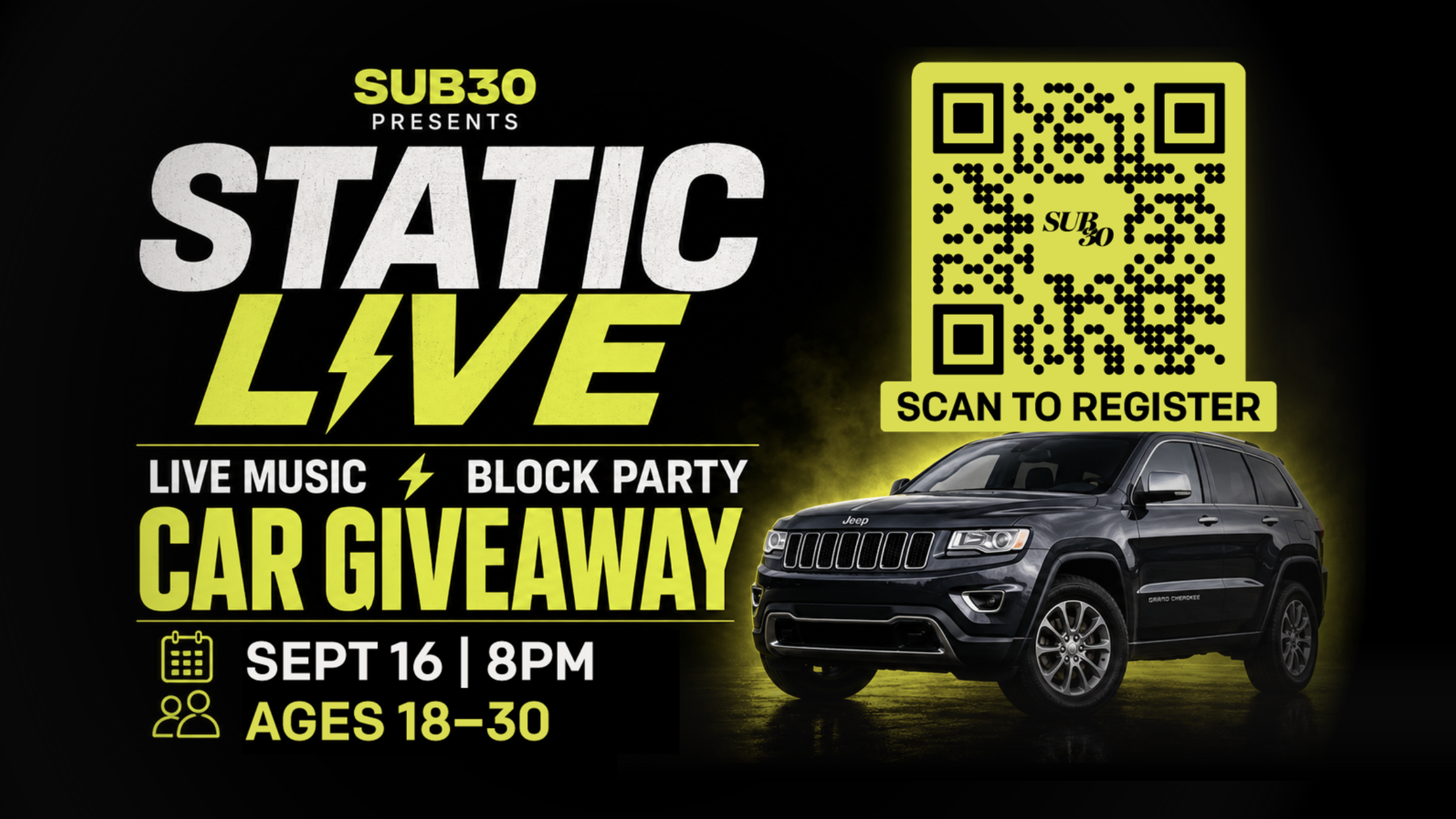 Sub30 Static Live Event