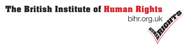 Logo of the British Institute of Human Rights with a red checkmark