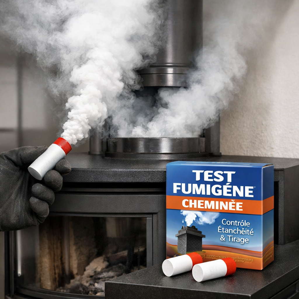 Test de fumigène  pour touts type de conduit pour garantir l'étanchéité 
