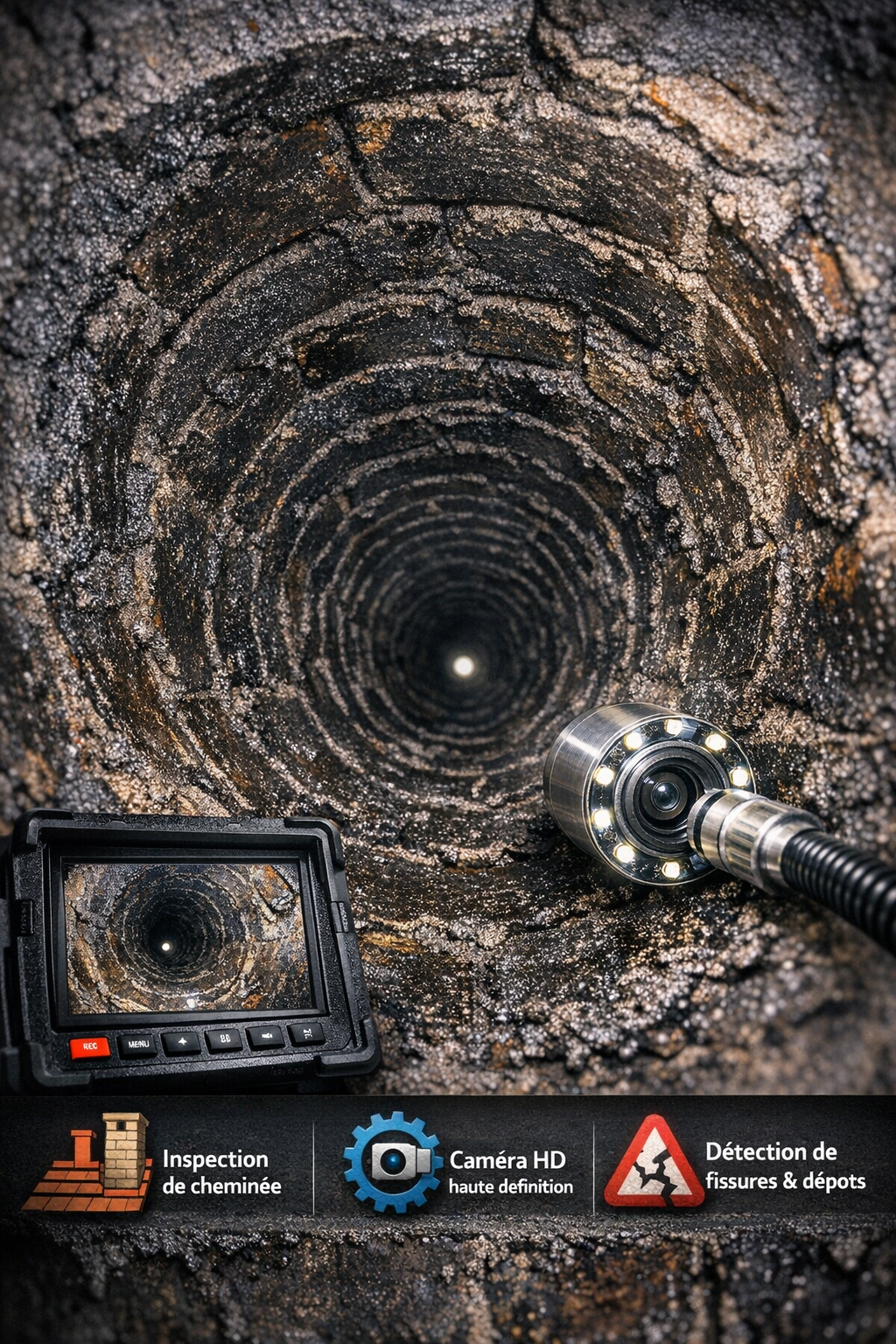 Inspection d'un conduit pour d'éventuel défaut du conduit