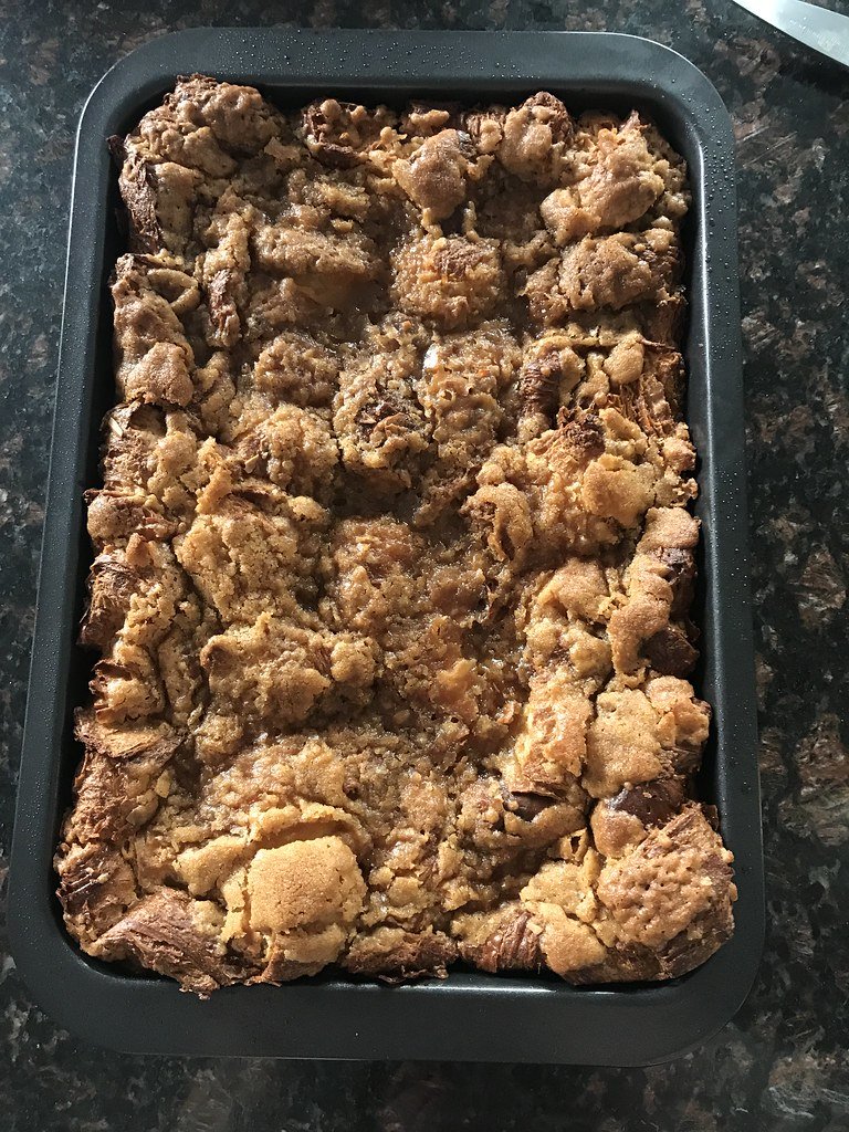 Apple Croissant Bread Pudding