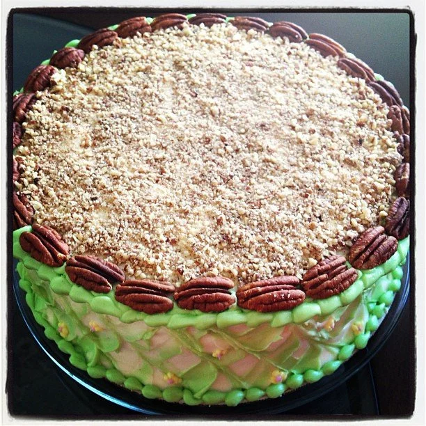 Hummingbird Easter Basket Cake