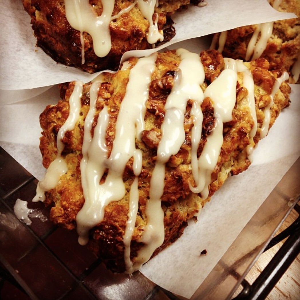 Banana Cinnamon Walnut Scone
