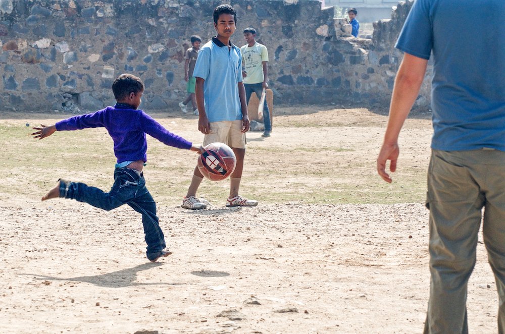 Boys playing, orphange in Alwar
