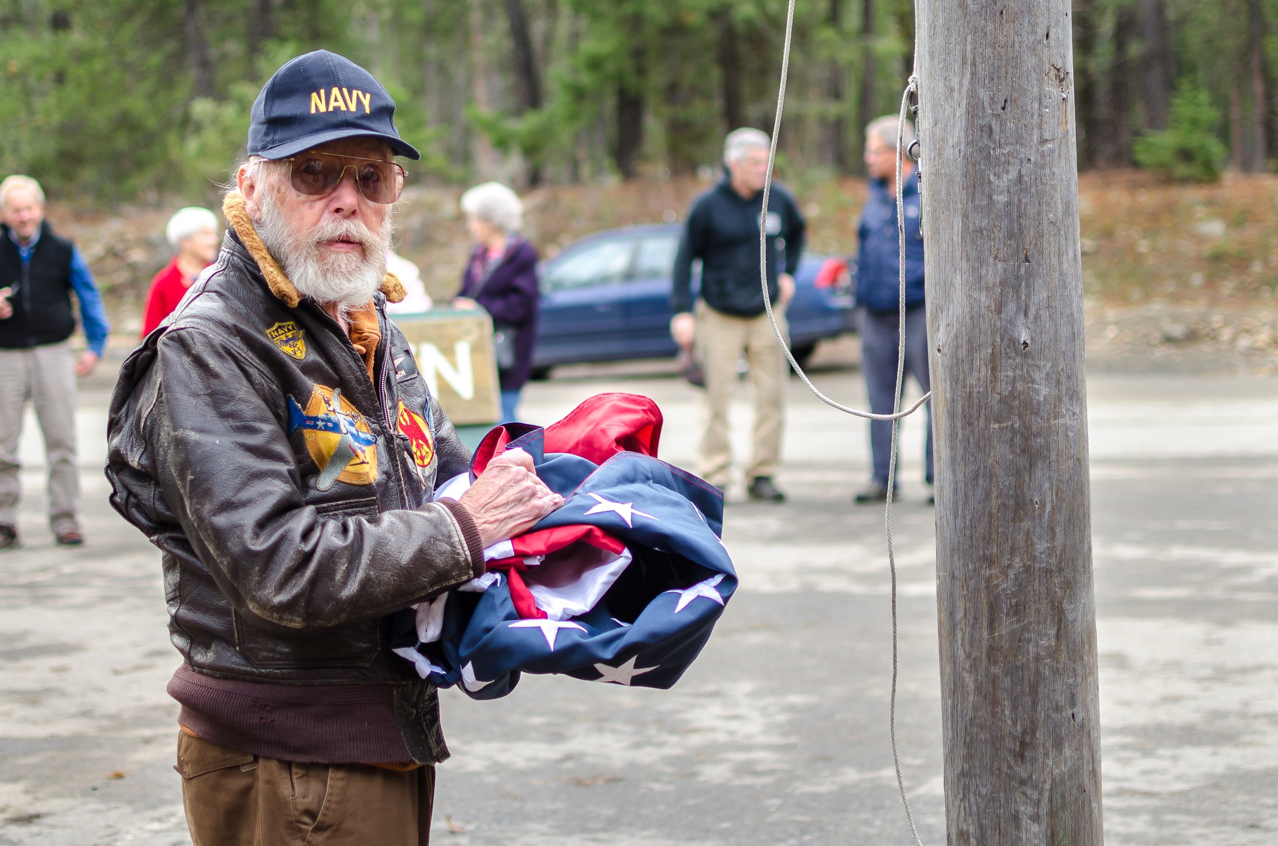 Veteran's Day at The Mazama Store for the Methow Valley News, 2017.