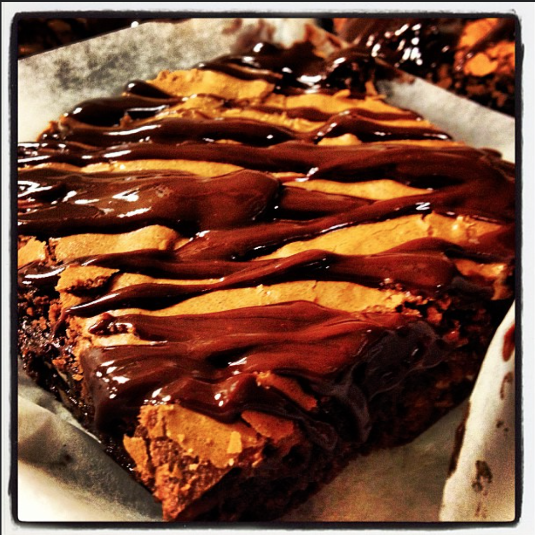 Gluten Free Brownies with Ganache Drizzle