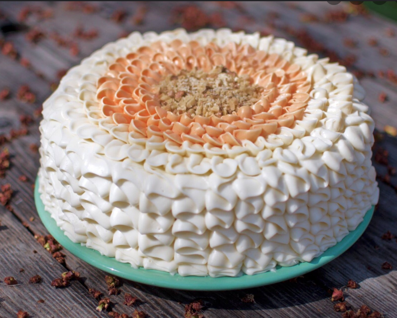 Springtime Flower Carrot Cake