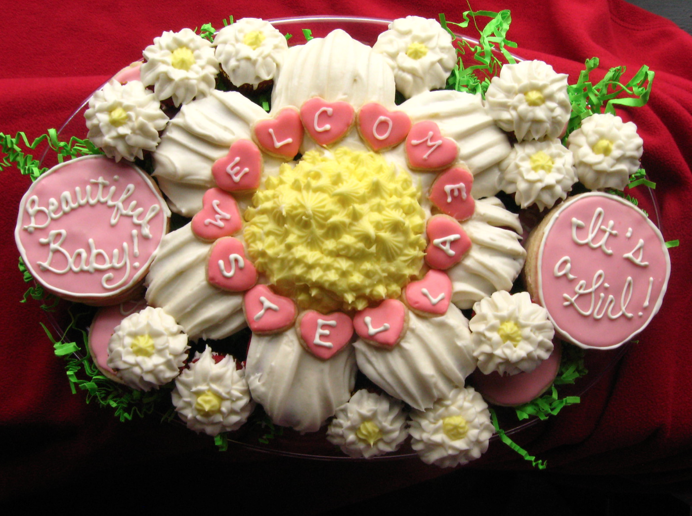Baby Shower Cupcake Platter