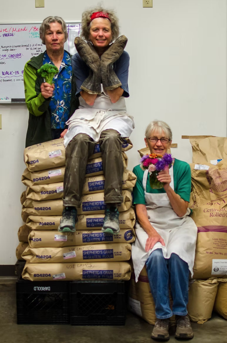 The bakery ladies of The Mazama Store for The Methow Valley News, 2017.