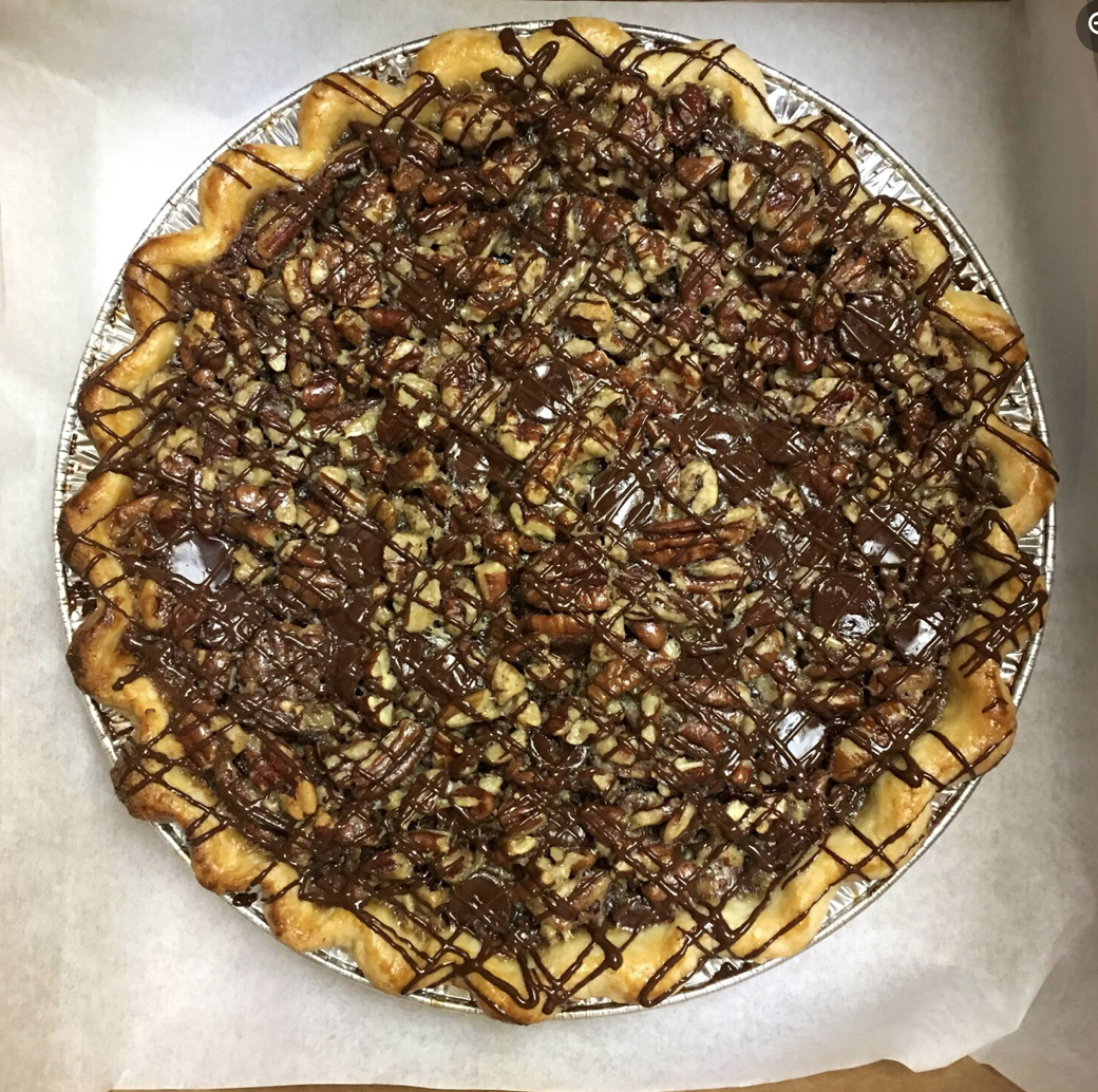 Chocolate Bourbon Pecan Pie