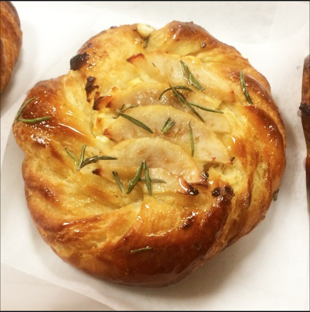 Pear, Chevre and Rosemary Pastry