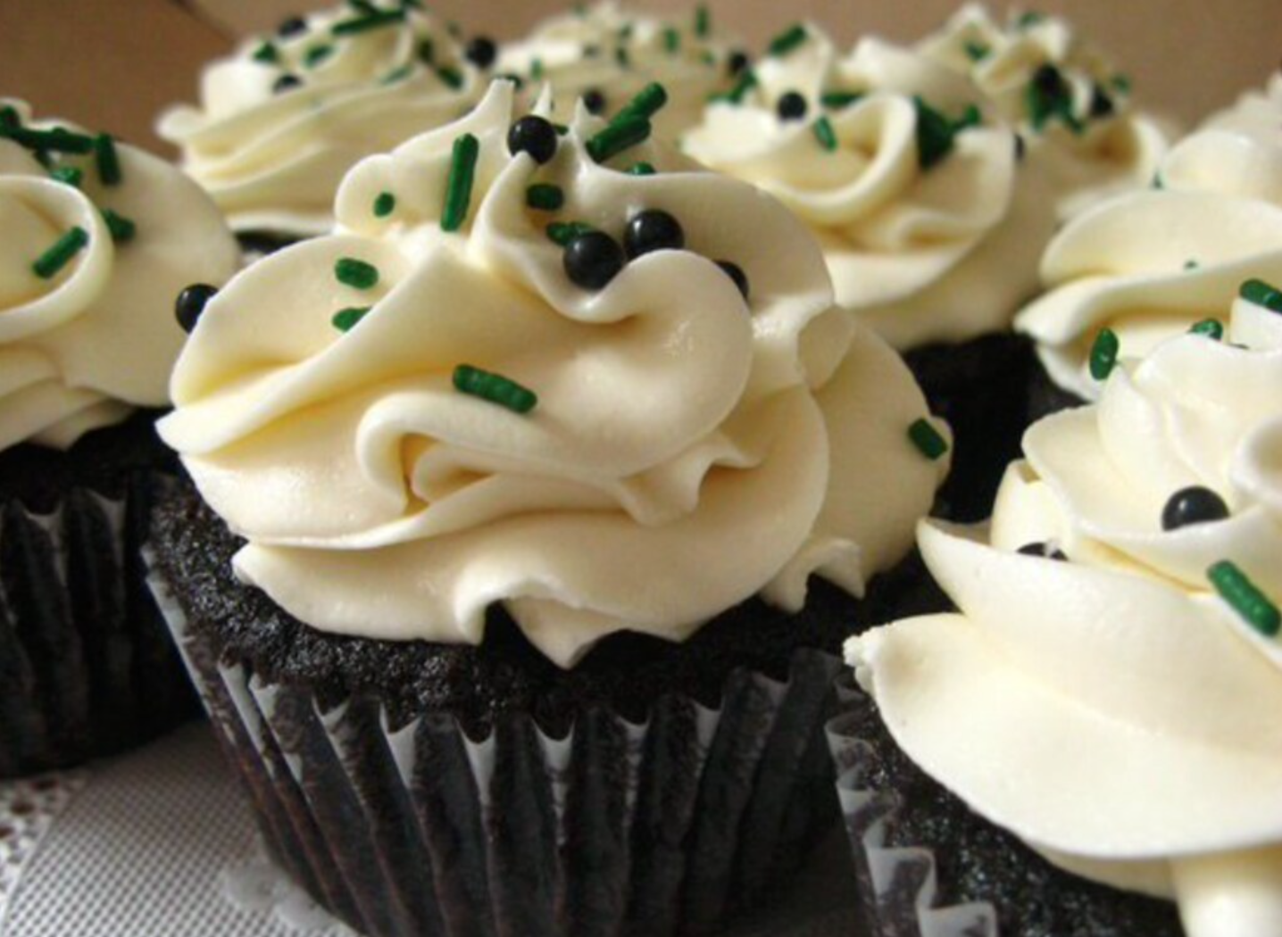 Irish Car Bomb Cupcakes-- Guinness Cupcakes, Irish Whiskey Ganache & Bailey's Buttercream