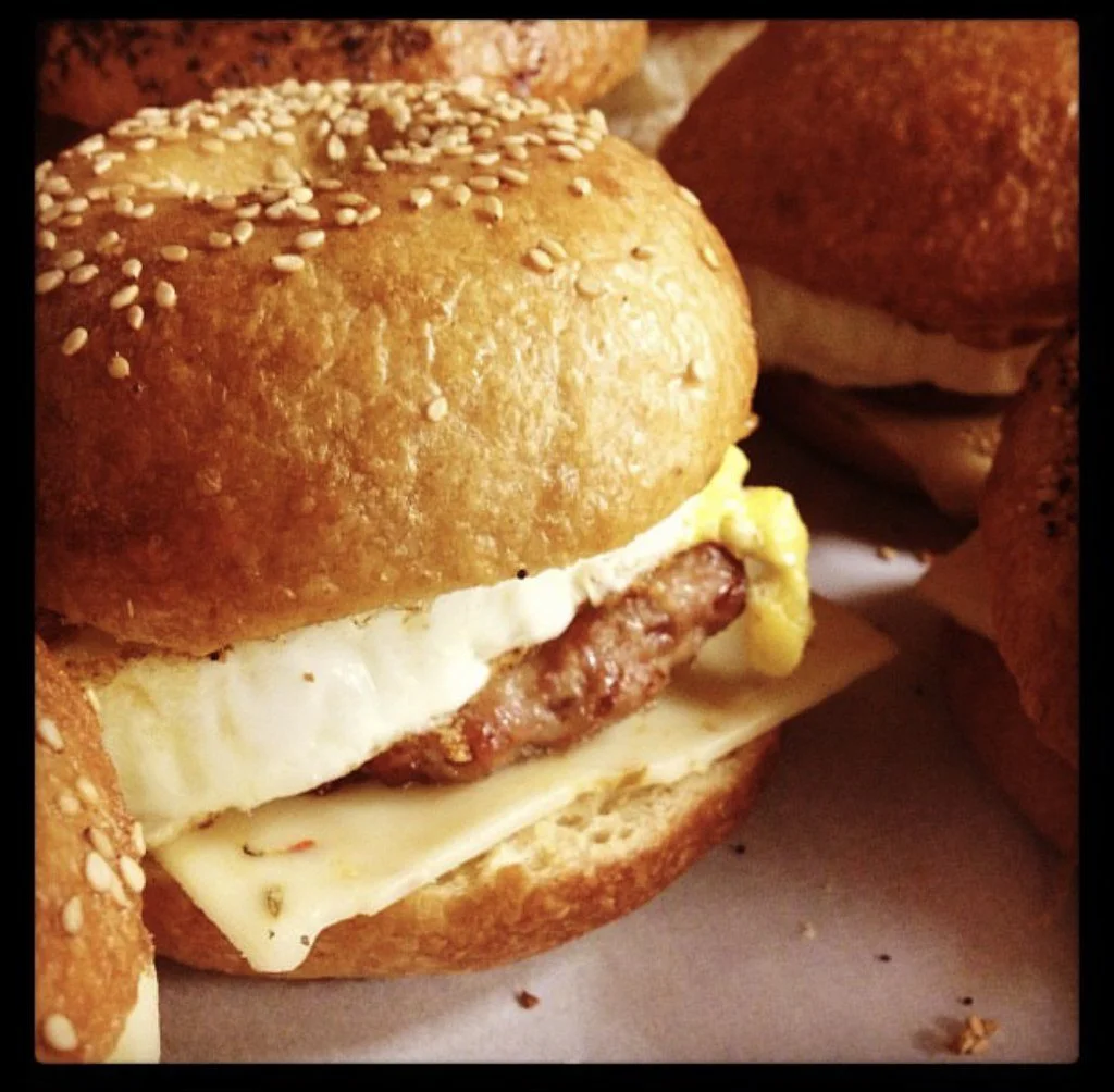 Sausage, Egg & Pepperjack Bagel Breakfast Sammy