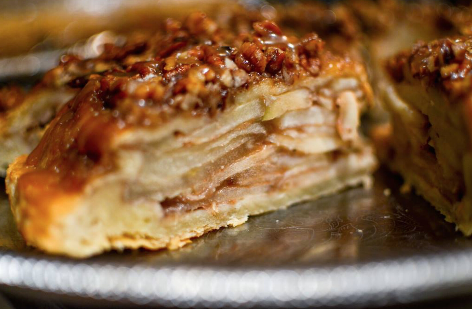 Salted Caramel Upside Down Apple Pie