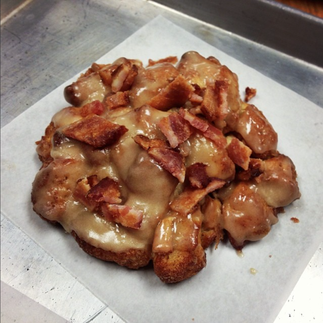 Baked Maple Bacon Apple Fritter