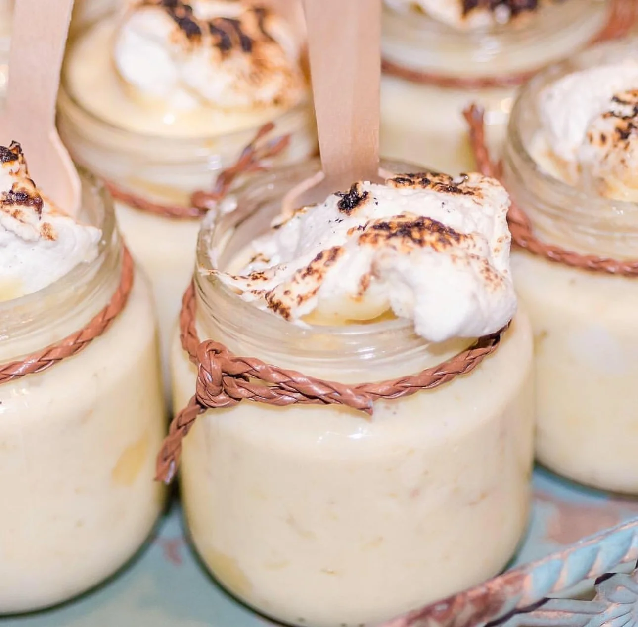 Mini Banana Puddings for Engagement Party