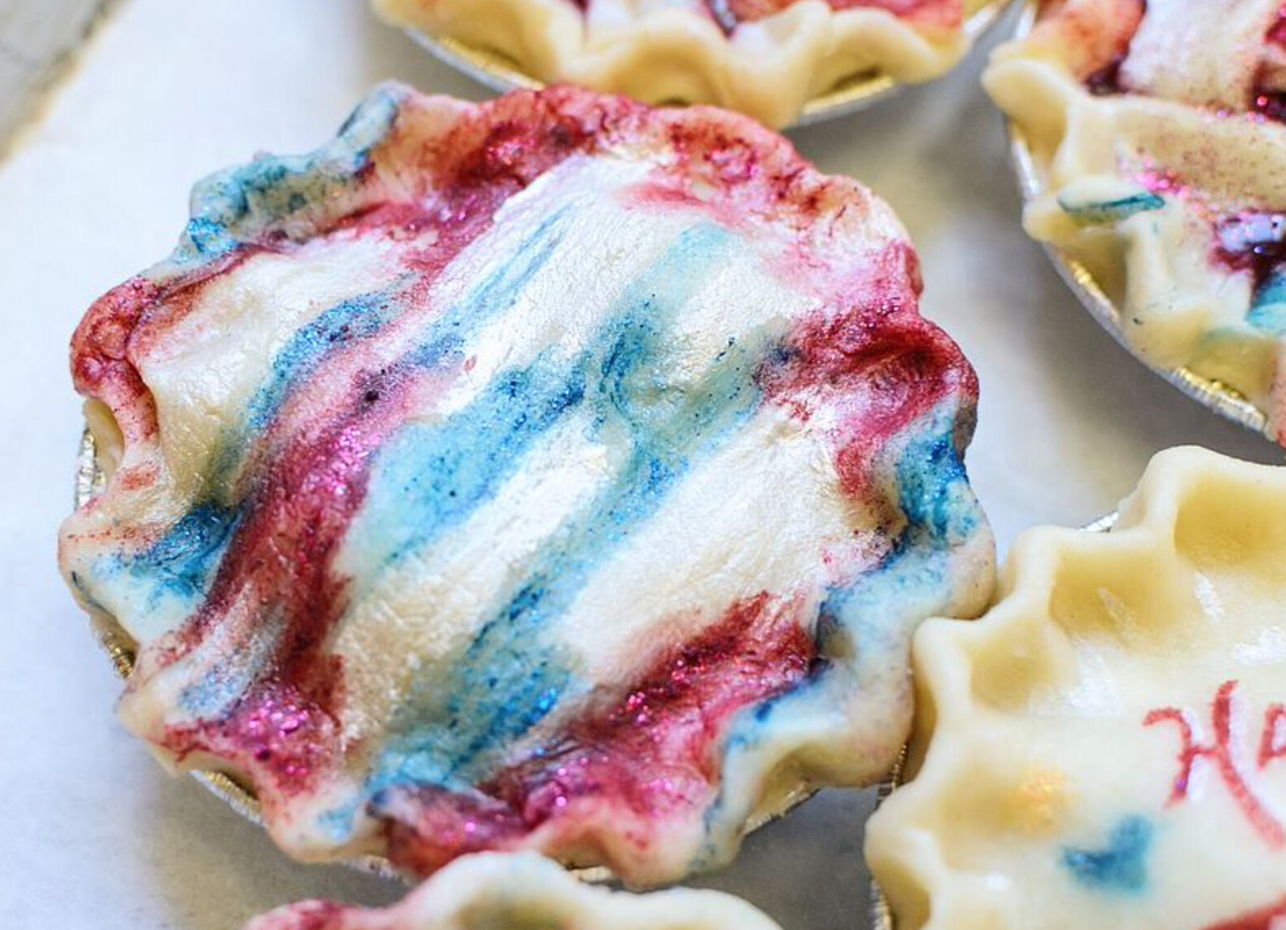 4th of July Decorated Mini Pies