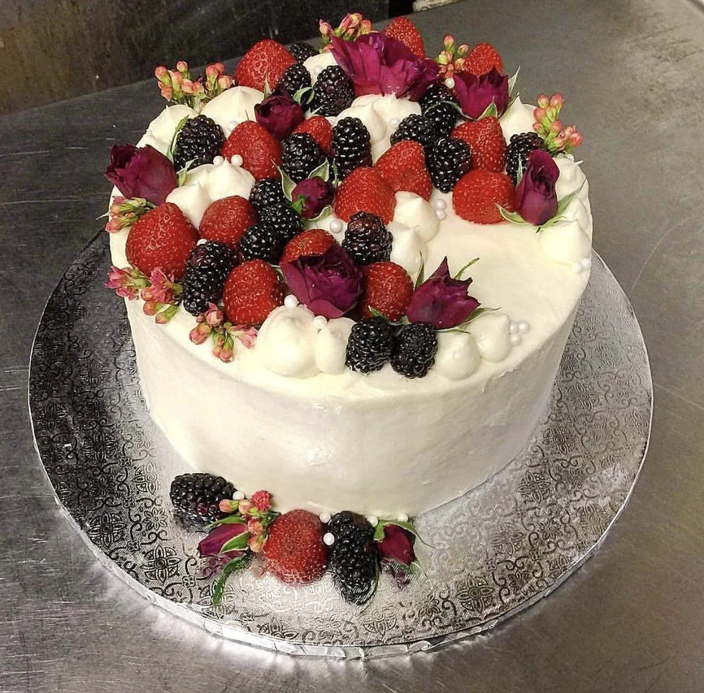 Mini Berry Wedding Cake