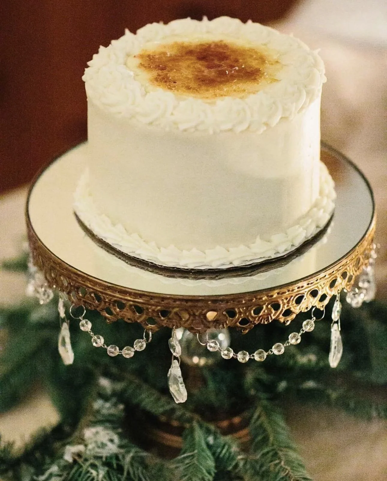 Creme Brulee Mini Wedding Cake