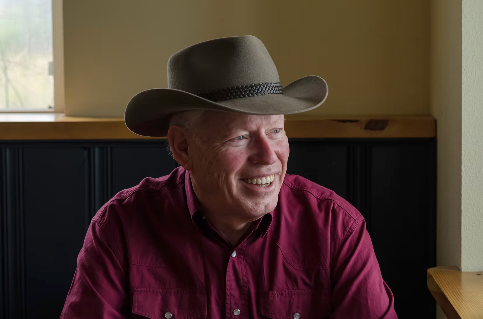 Hank Cramer, folk singer, featured cover artist for the Methow Arts Magazine. 