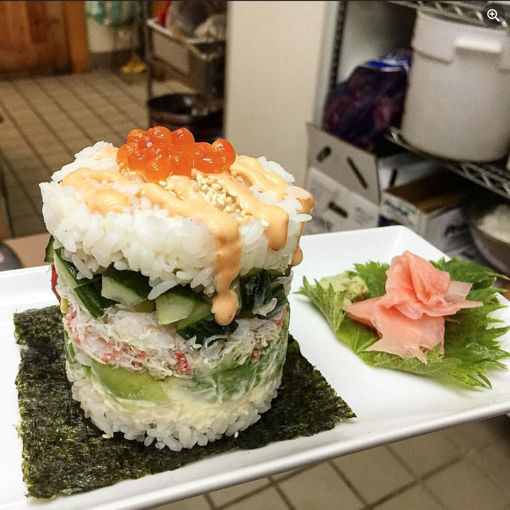California Skyscraper Sushi Roll